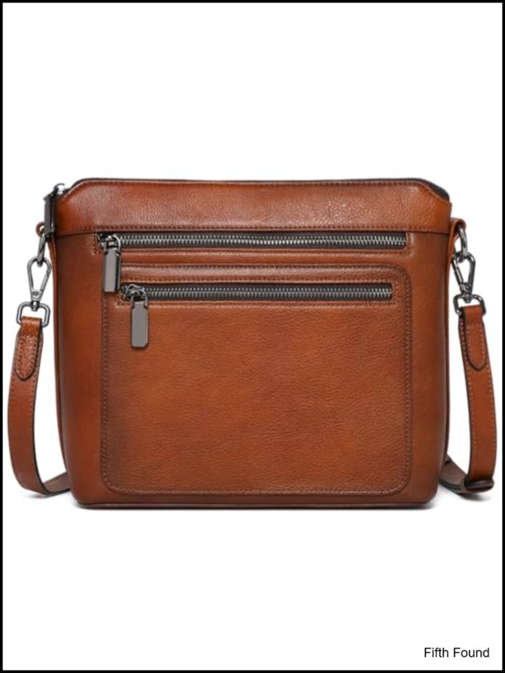 Genuine Leather Crossbody Satchel Bag Multiple Pockets Shoulder